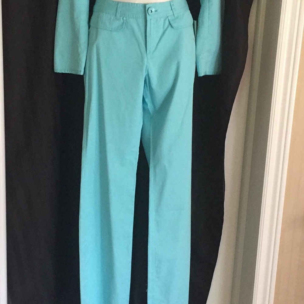 Blue thick cotton pants jean like cotton